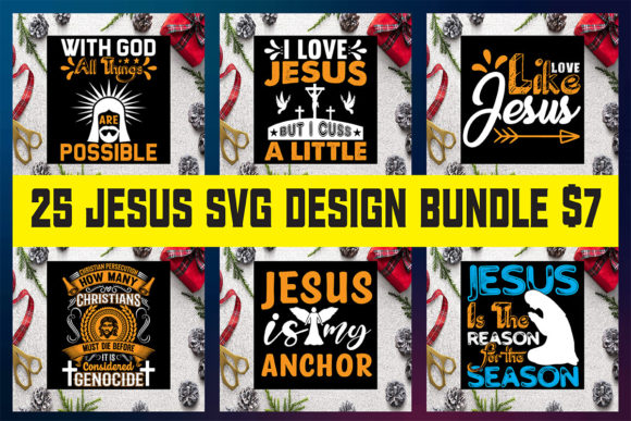The Jesus T-Shirt Design Bundle
